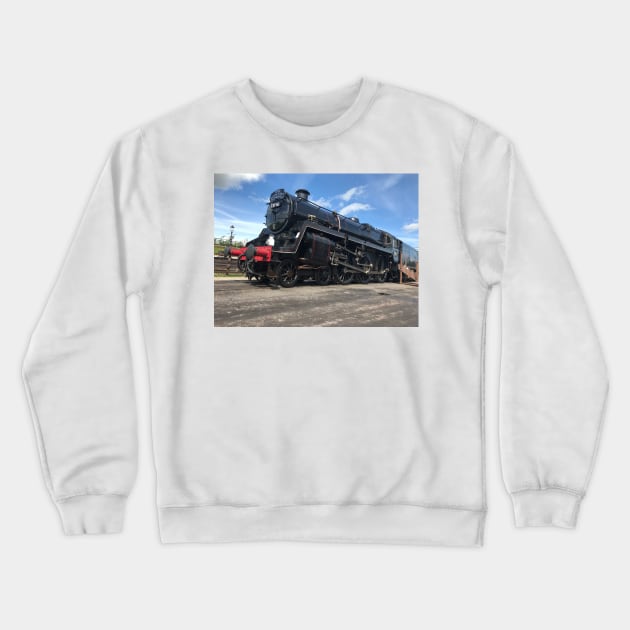 black steam train locomotive Crewneck Sweatshirt by acolename1